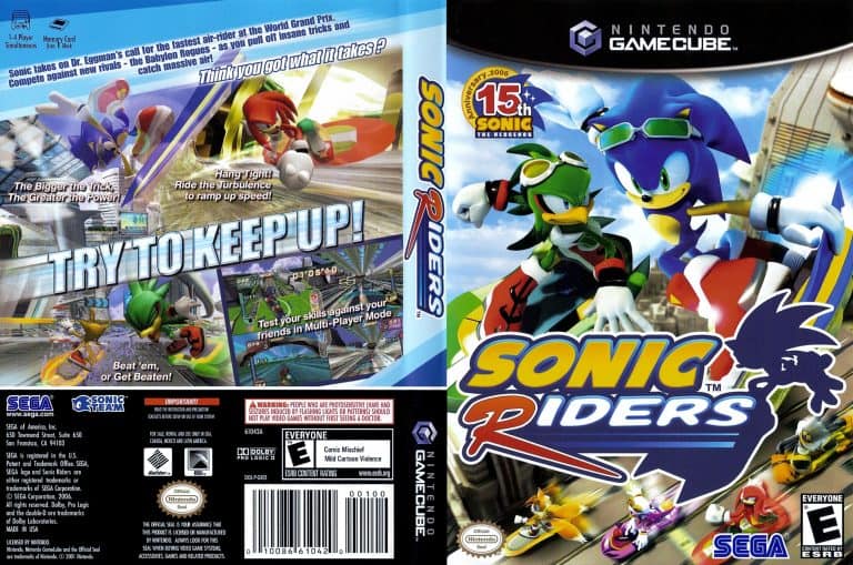 sonic riders pc commands list